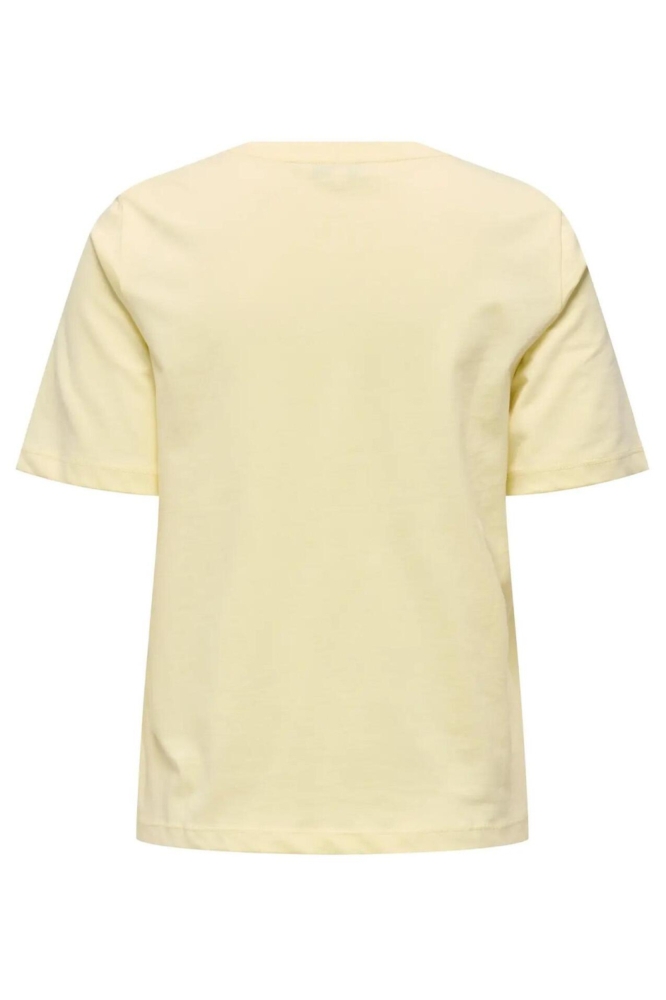 Only gele dames t-shirt | Achteraanzicht