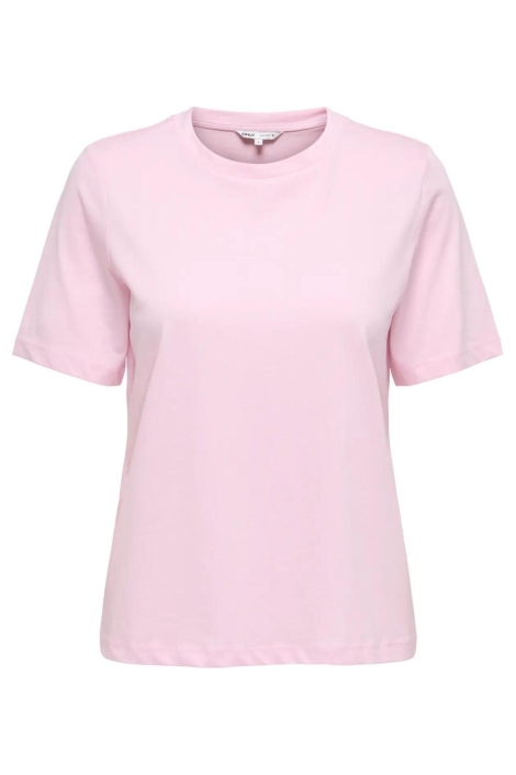 Only roze dames t-shirt | Vooraanzicht