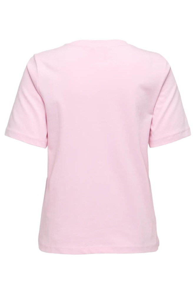 Only roze dames t-shirt | Achteraanzicht