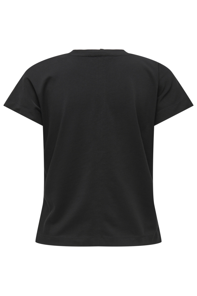 Only zwarte dames t-shirt | Achteraanzicht