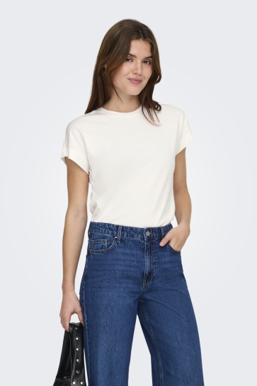 Only ONLERICA S/S TOP JRS NOOS 15308926 Cloud Dancer