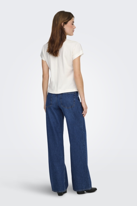 Only witte dames t-shirt | Model