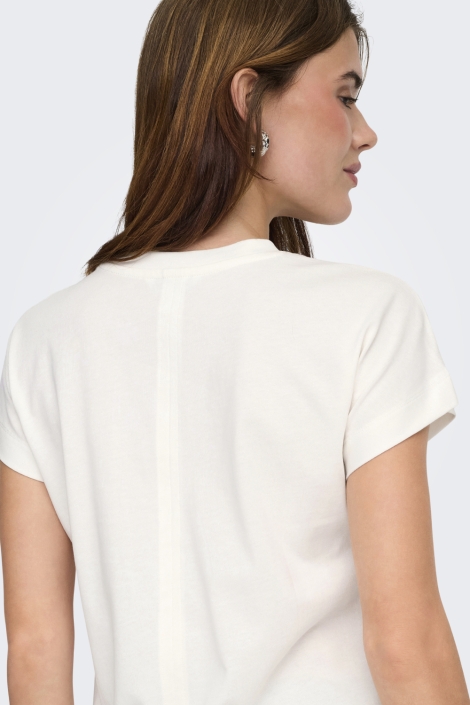 Only witte dames t-shirt | Close up