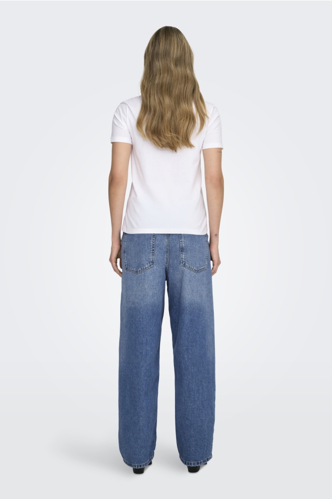 Only witte dames t-shirt | Model