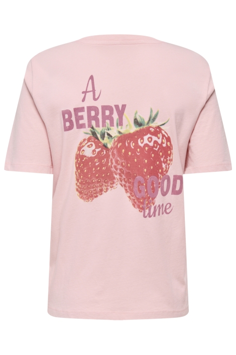 Only roze dames t-shirt | Achteraanzicht