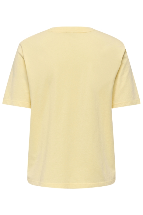 Only gele dames t-shirt | Achteraanzicht