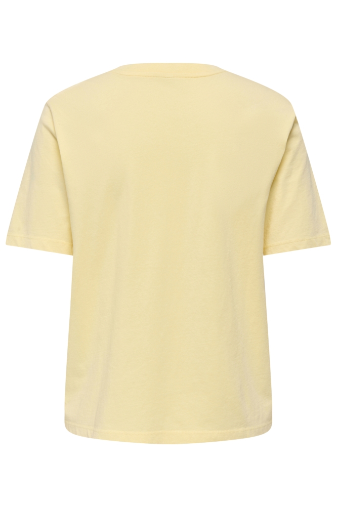 Only gele dames t-shirt | Achteraanzicht