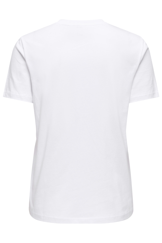 Only witte dames t-shirt | Achteraanzicht