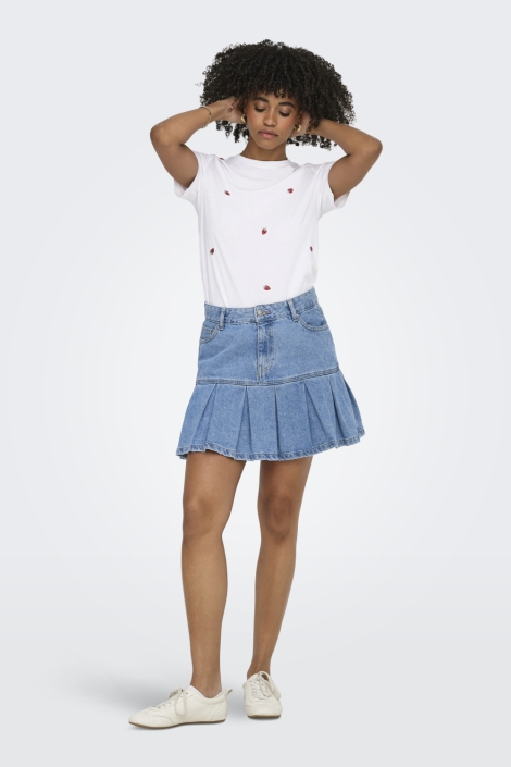 Only witte dames t-shirt | Model