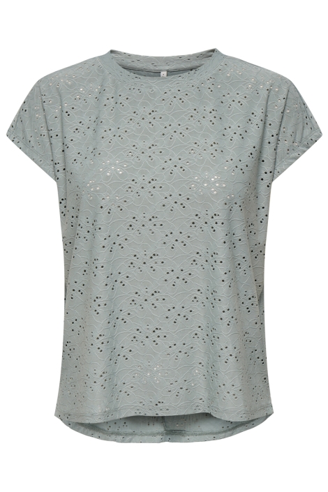 Only groene dames t-shirt | Vooraanzicht