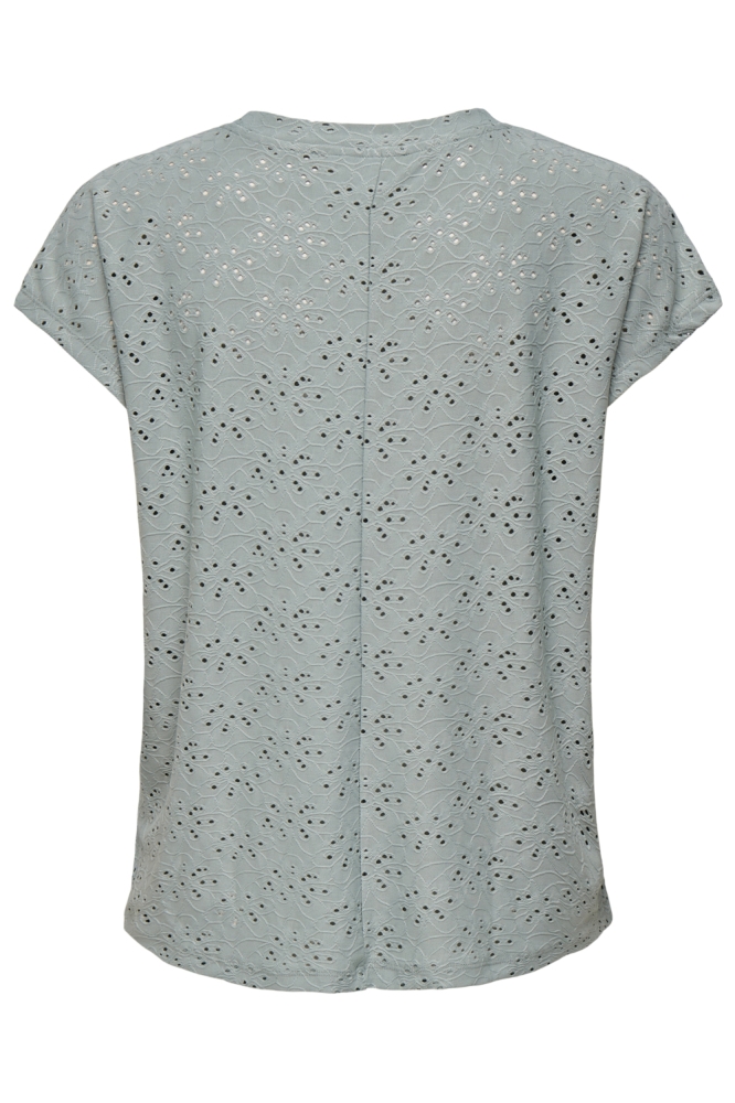 Only groene dames t-shirt | Achteraanzicht