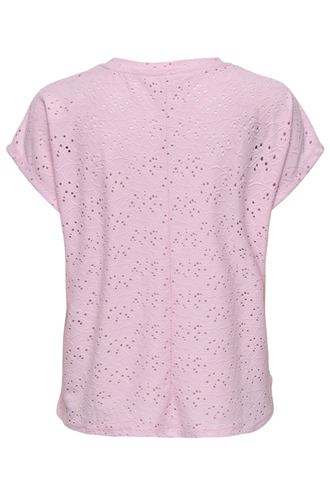 Only roze dames t-shirt | Achteraanzicht
