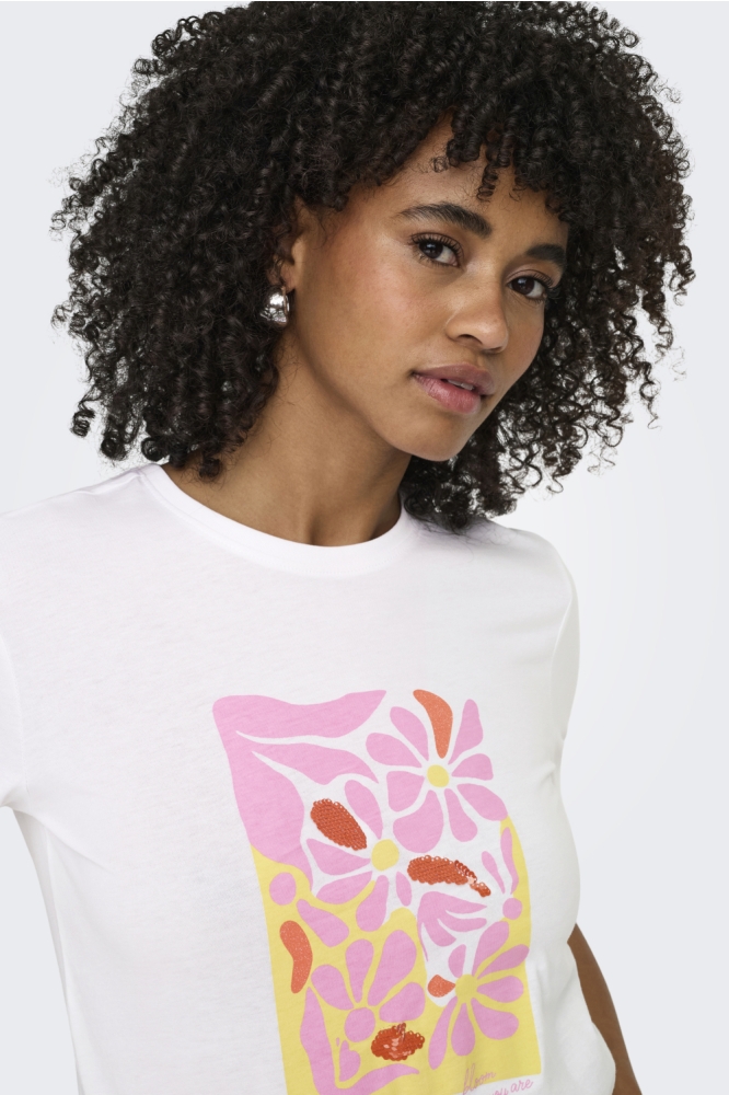 Only witte dames t-shirt | Unique Selling Point