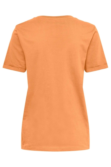 Only oranje dames t-shirt | Achteraanzicht