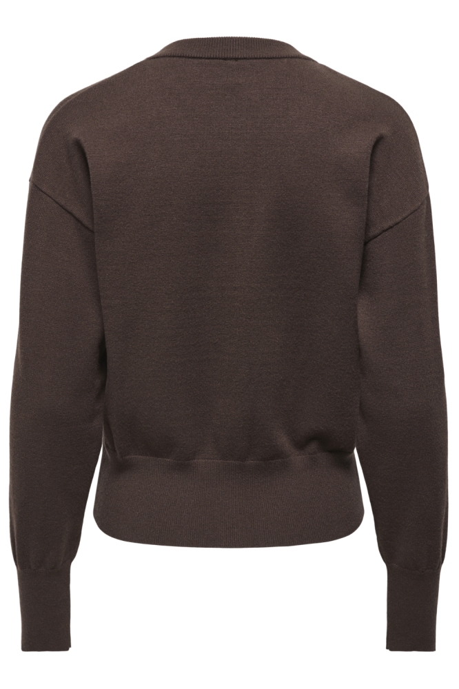 Only bruine dames vest | Achteraanzicht