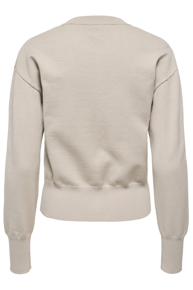 Only beige dames vest | Achteraanzicht