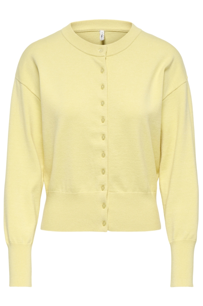 Only gele dames vest | Vooraanzicht