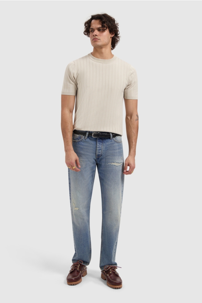 Pure Path zand heren t-shirt | Model