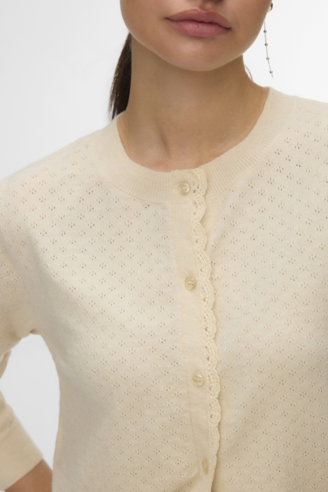 Vero Moda beige dames vest | Close up