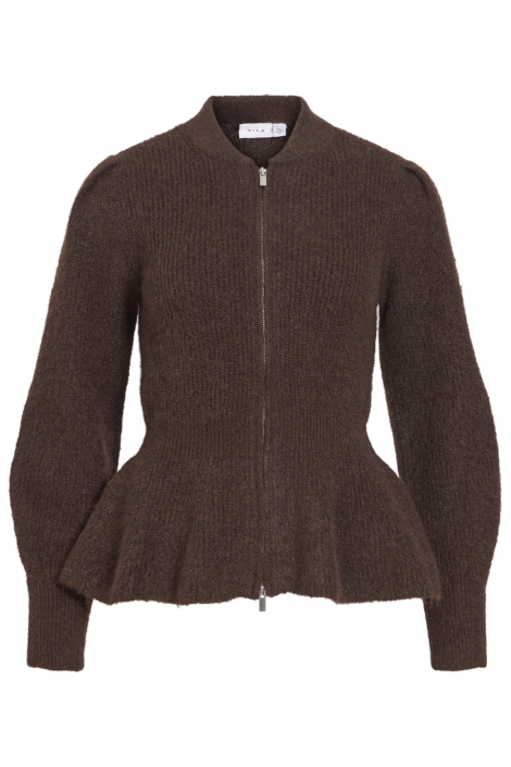 Vila bruine dames vest | Vooraanzicht