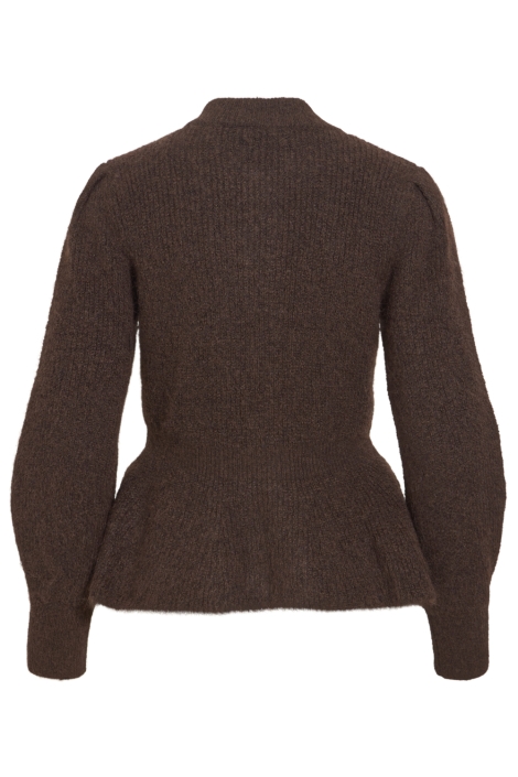 Vila bruine dames vest | Achteraanzicht