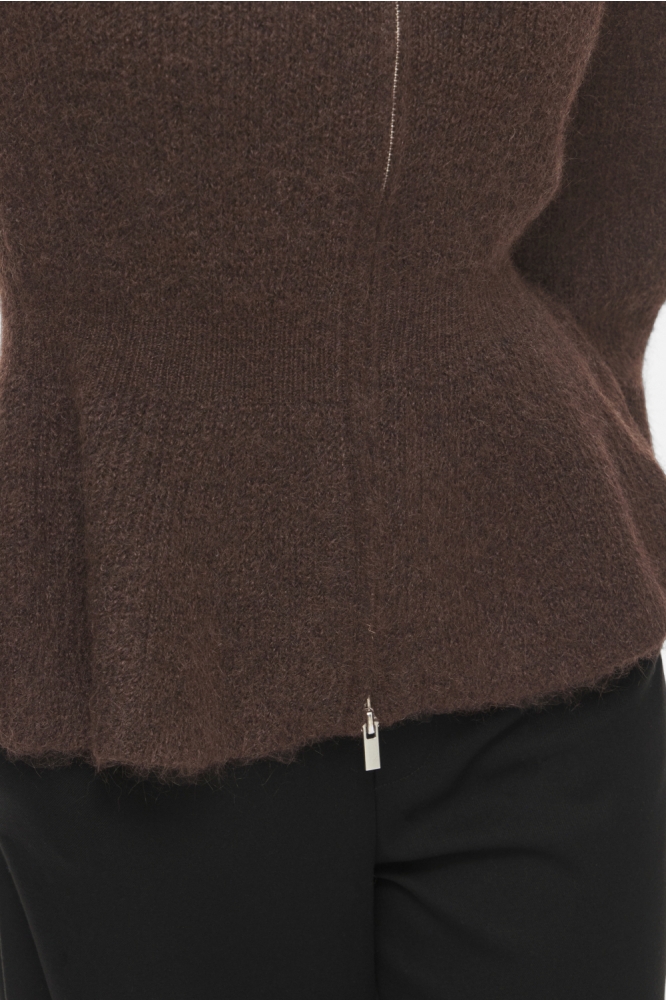 Vila bruine dames vest | Close up