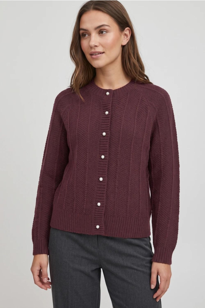 Vila bordeaux dames vest | Model