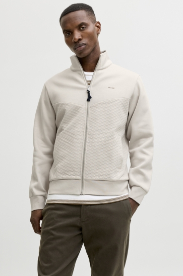 Jack & Jones JPRBLUFRANKIE SWEAT ZIP HIGH NECK S 12275675 MOONSTRUCK