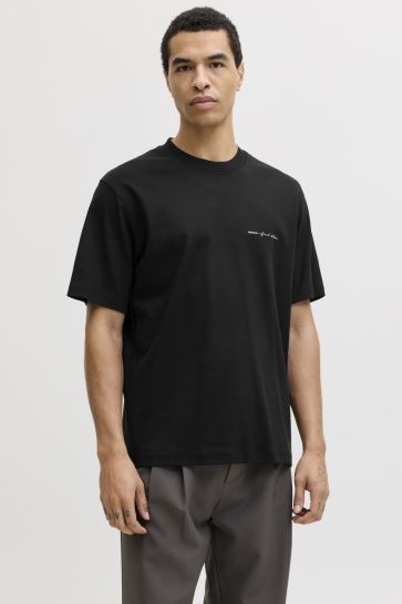 Jack & Jones jprblaowen ss branding tee sn Zwart
