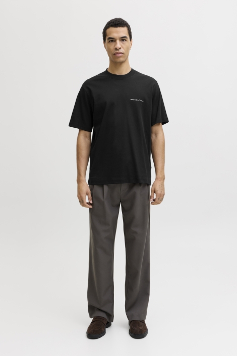 Jack & Jones zwarte heren t-shirt | Model