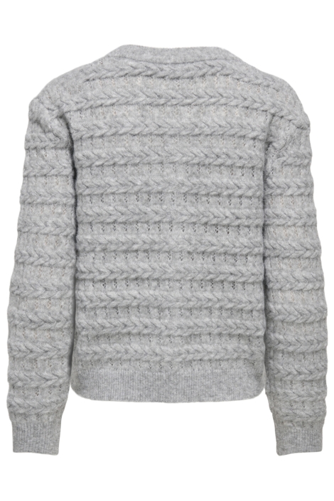 Only grijze dames vest | Achteraanzicht