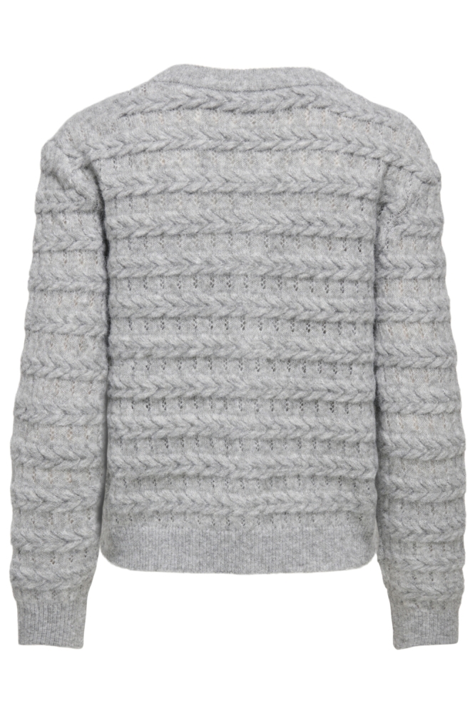 Only grijze dames vest | Achteraanzicht