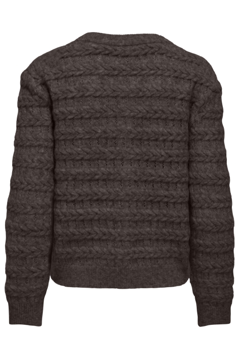 Only bruine dames vest | Achteraanzicht