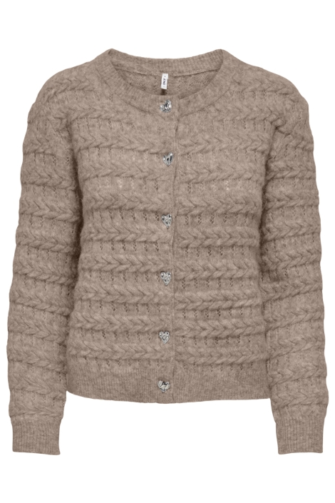 Only beige dames vest | Vooraanzicht