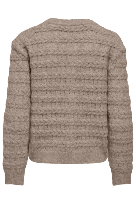Only beige dames vest | Achteraanzicht