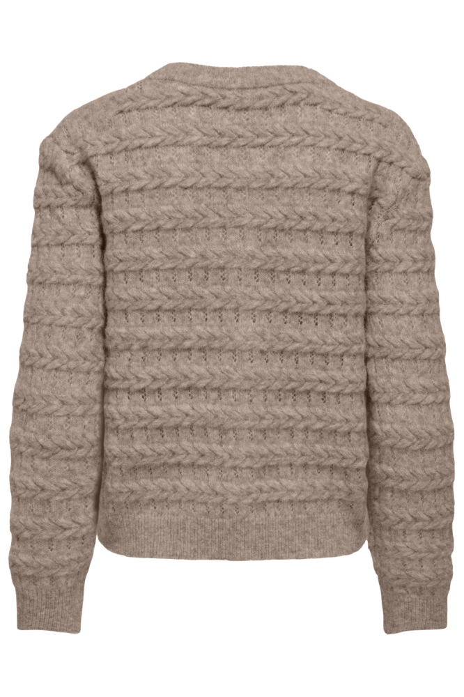 Only beige dames vest | Achteraanzicht