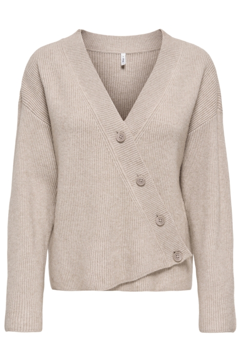 Only beige dames vest | Vooraanzicht