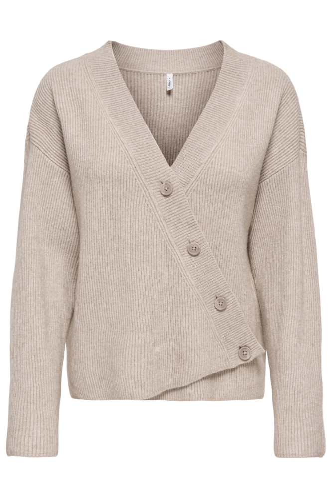 Only beige dames vest | Vooraanzicht