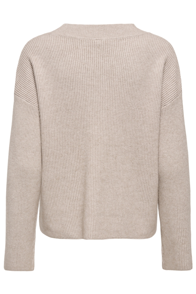 Only beige dames vest | Achteraanzicht