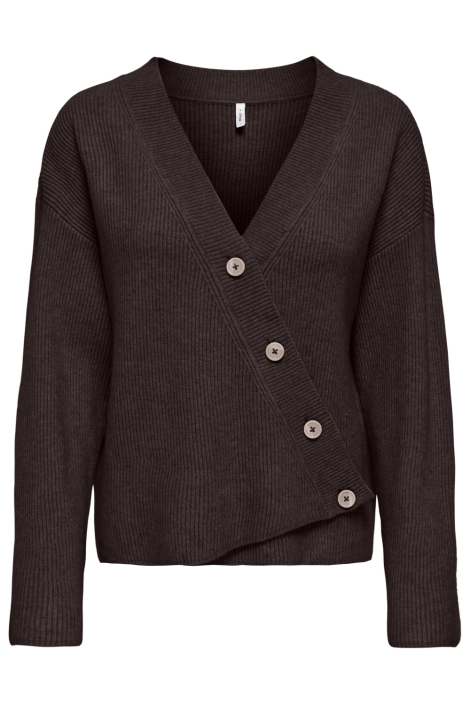 Only bruine dames vest | Vooraanzicht