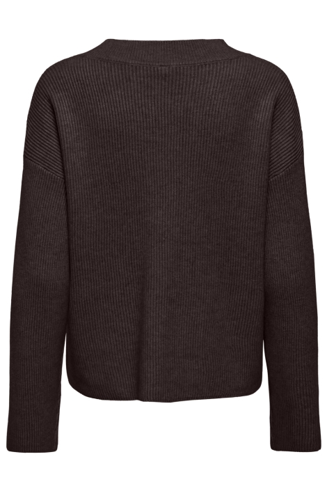 Only bruine dames vest | Achteraanzicht