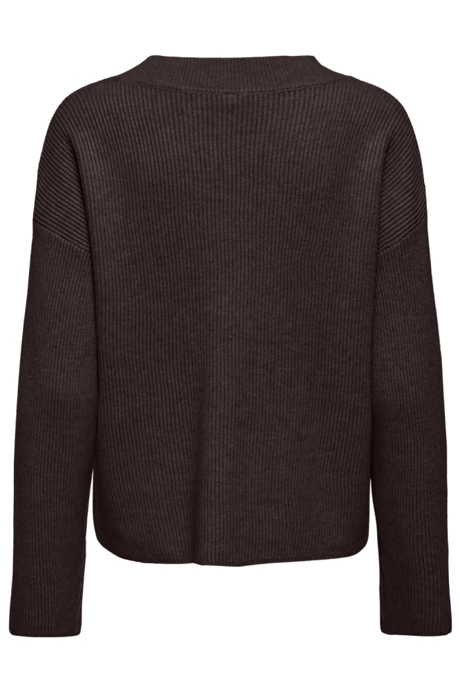 Only bruine dames vest | Achteraanzicht