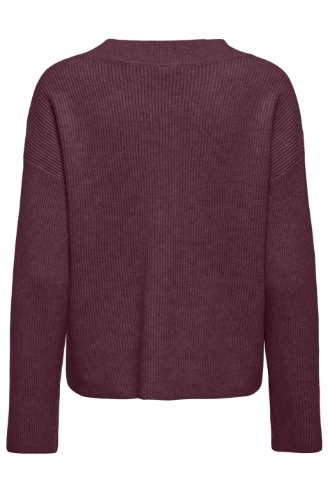Only bordeaux dames vest | Achteraanzicht