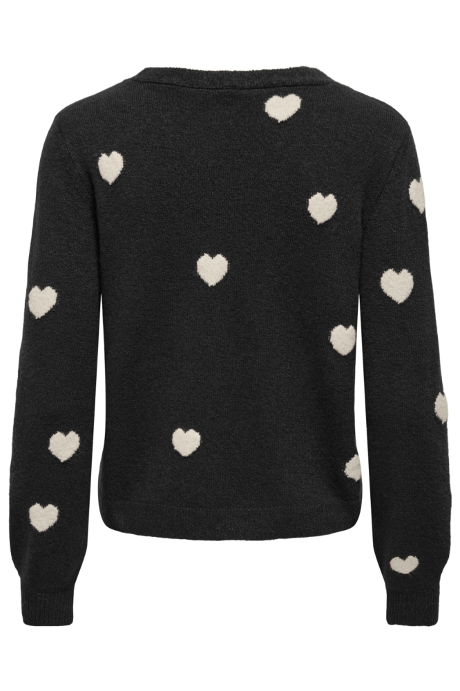 Only zwarte dames vest | Achteraanzicht