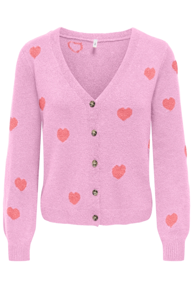 Only roze dames vest | Vooraanzicht