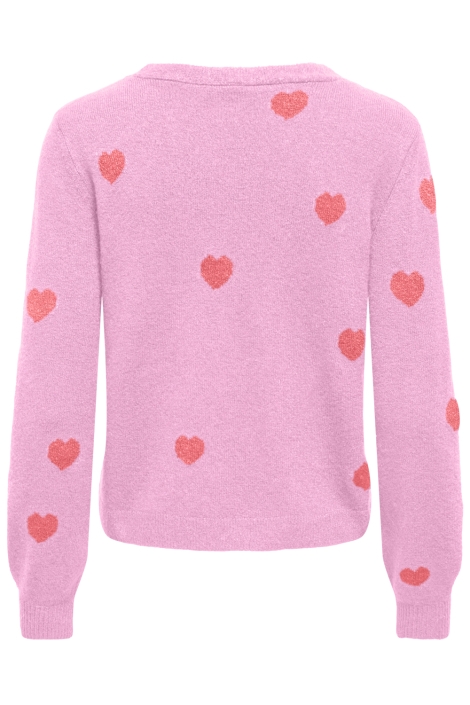 Only roze dames vest | Achteraanzicht