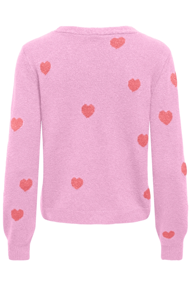 Only roze dames vest | Achteraanzicht