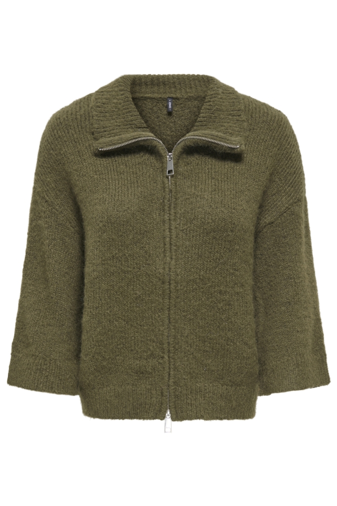 Only groene dames vest | Vooraanzicht