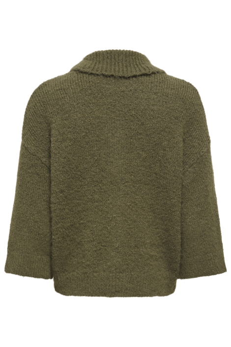 Only groene dames vest | Achteraanzicht