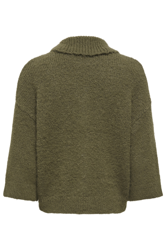 Only groene dames vest | Achteraanzicht